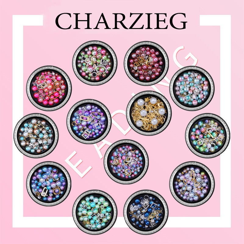 อะไหล่รวมติดเล็บ-ตกแต่งเล็บ-diy-หลากหลายสี