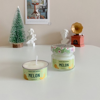 เทียนหอมไขถั่วเหลือง (Soy wax) กลิ่น MELON