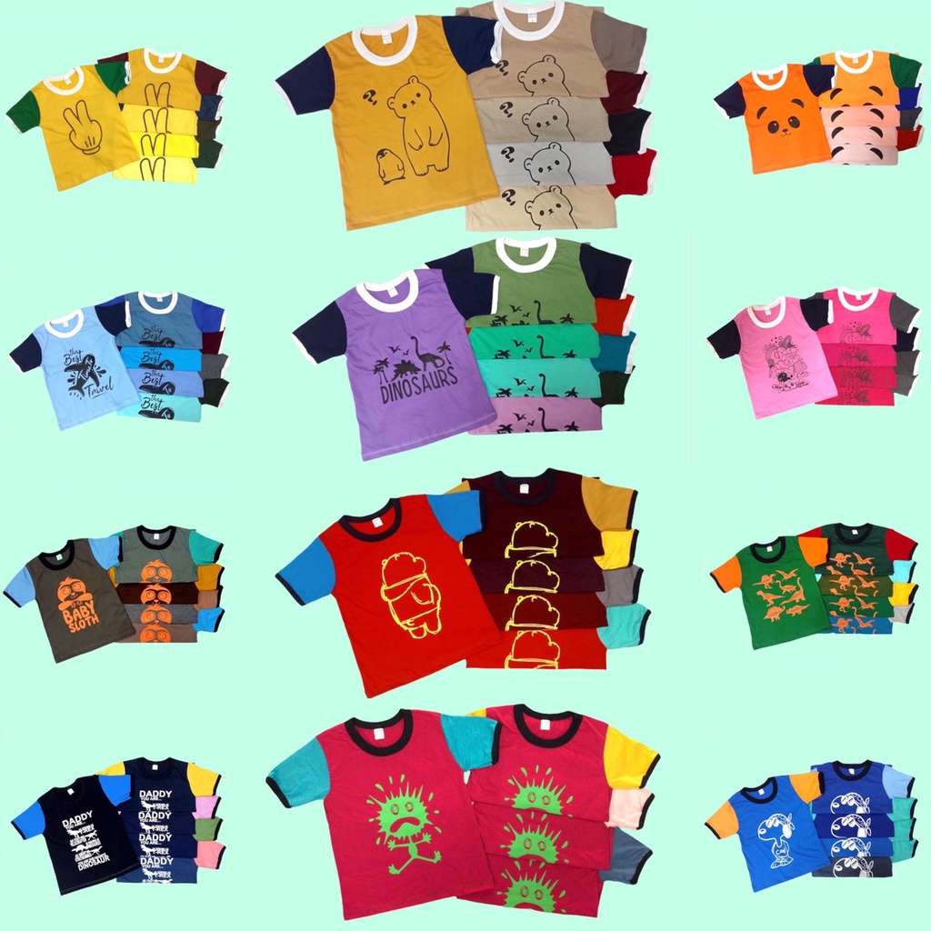 ภาพหน้าปกสินค้าakka (ราคาส่งจากโรงงาน)เสื้อยืดเด็กแขนต่างสี เสื้อคอกลมเด็ก 1-8 ปี ผ้าคอตตอน 100% (เนื้อผ้าดี) จากร้าน akkashoponline บน Shopee