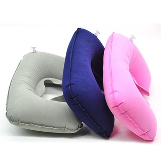 【บลูไดมอนด์】Protable Inflatable U-shape Neck Pillow Travel Car Head Neck Cushion Air Cushion Airplane Driving Nap Suppor