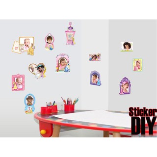 SALE Transparent wall sticker สติ๊กเกอร์ติดผนัง กรอบรูป Doll paradise (Freesize)