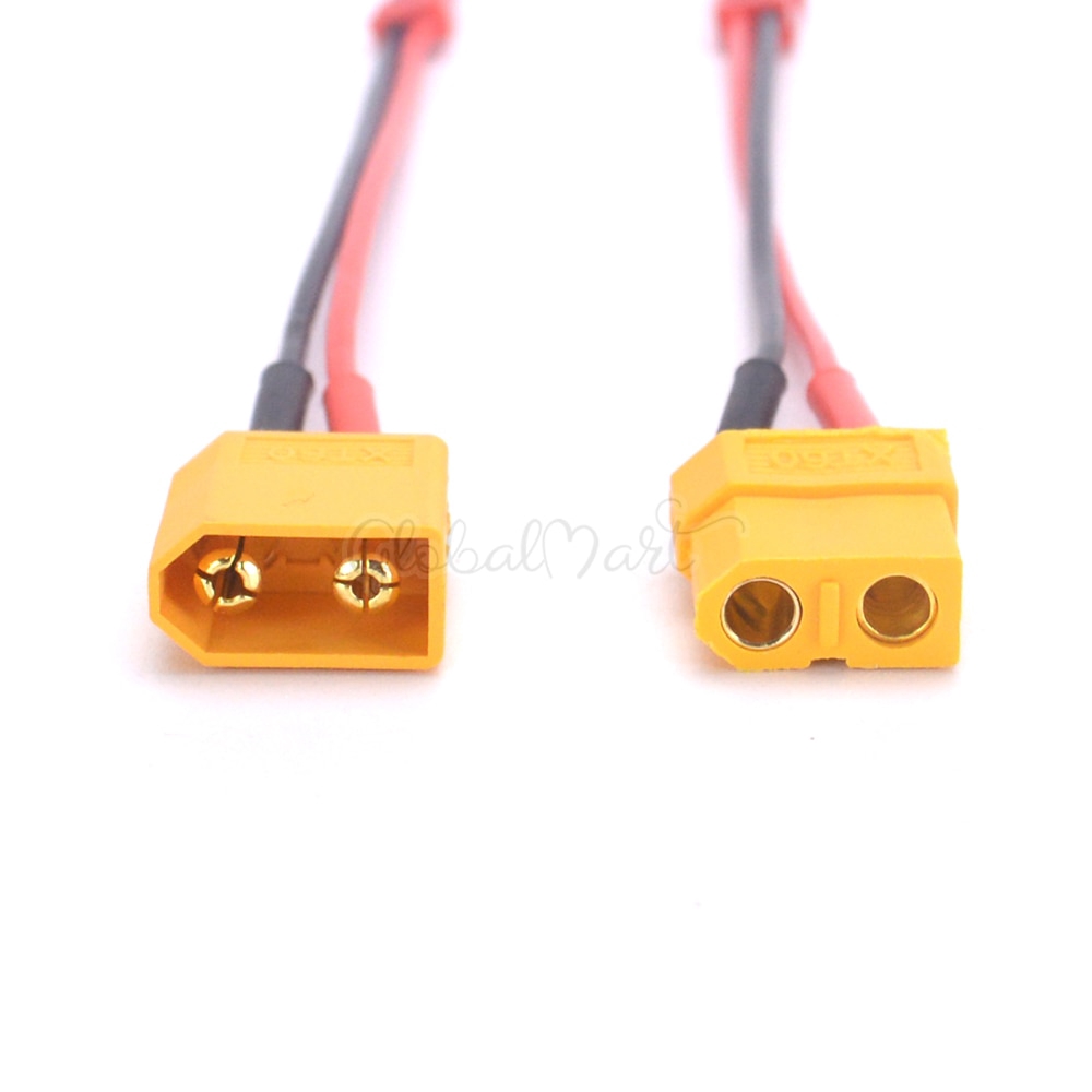Xt30 XT60 ปลั๊กตัวผู้ ตัวเมีย เป็น JST อะแดปเตอร์แปลงสายชาร์จ 22AWG ...