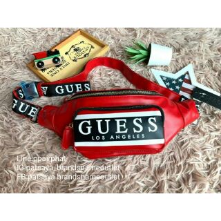 New arrival!! GUESS MARISOLL GYM LOGO FANNY PACKแท้💯