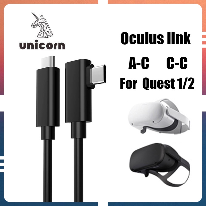 ภาพหน้าปกสินค้าVR USB Type C Oculus Link USB 3.2 Type C Data Cable for Quest2 to PC And Steam