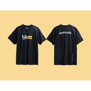 เสื้อยืดโอเวอร์ไซส์HYT02 เสื้อยืด Poxnhub ดำ-เขียวS-3XL