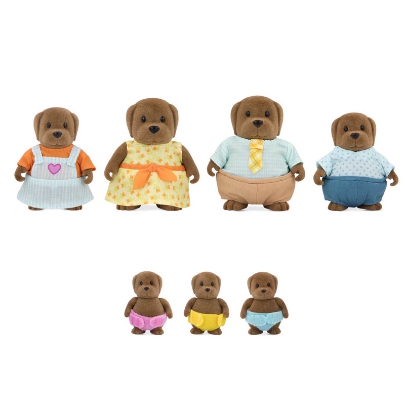 lil-woodzeez-dog-large-family-set-เซ็ตตุ๊กตาสุนัขครอบครัวใหญ่
