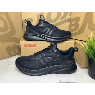#BAOJI# ลิขสิทธิ์แท้ รองเท้าผ้าใบผู้ชายบาโอจิ  (BJM-670) ยี่ห้อBAOJI สีดำล้วน/all black  SIZE:41-45 [M]