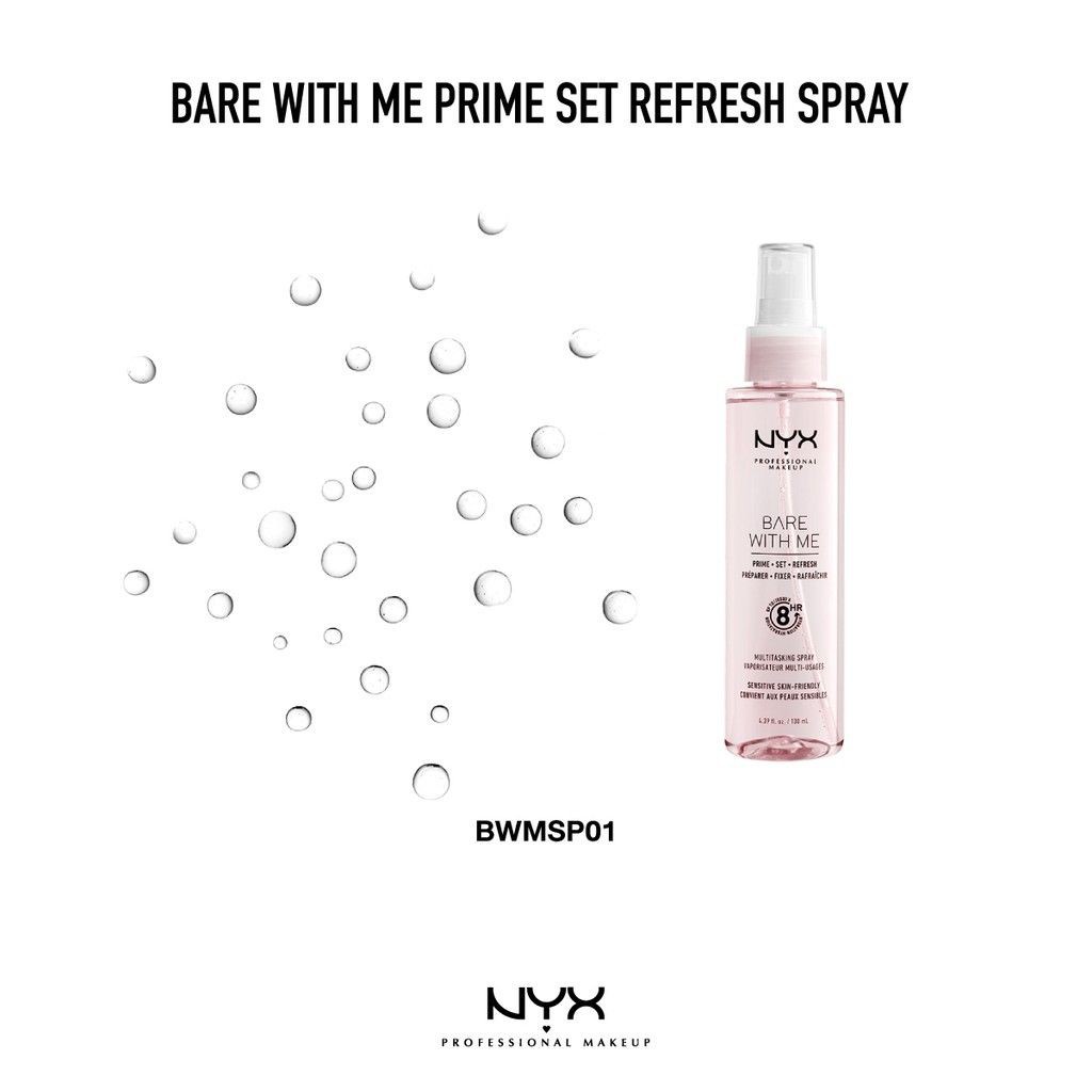 【จัดส่ง ที่รวดเร็ว 】 ของแท้ NYX Professional Makeup BARE WITH ME PRIME