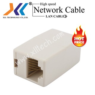 ตัวเชื่อม RJ-45 ตัวต่อสายแลน(ต่อกลางทาง) RJ-45(รหัสสินค้าCRJ-45)1-5ชิ้นCRJ-45