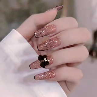 [มาใหม่] ชุดเล็บปลอม พร้อมกาว 24 ชิ้น ต่อกล่อง 1542