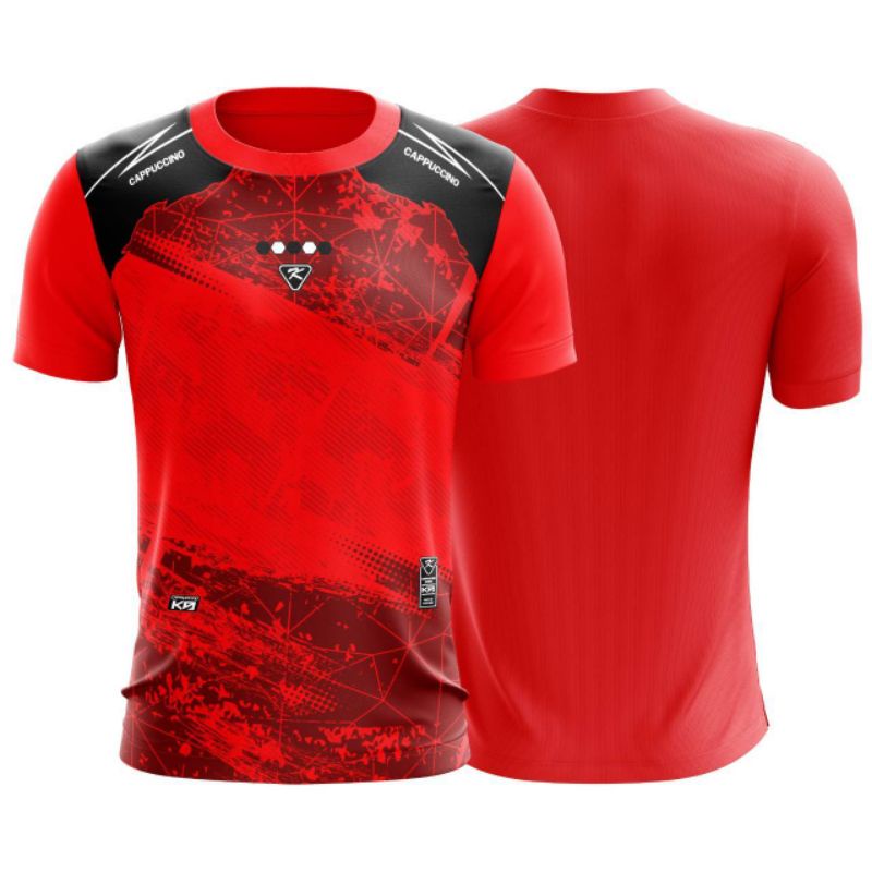 ภาพหน้าปกสินค้าเสื้อกีฬา เสื้อฟุตบอล เสื้อพิมพ์ลาย คาปูชิโน่ K9 ราคาถูก S-XL