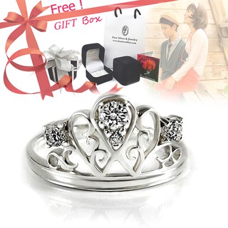 Finejewelthai-แหวนเพชร-แหวนเงิน-เพชรสังเคราะห์-เงินแท้ 925-แหวนแต่งงาน-Diamond Cz-silver-wedding-ring - Valentine Gift47