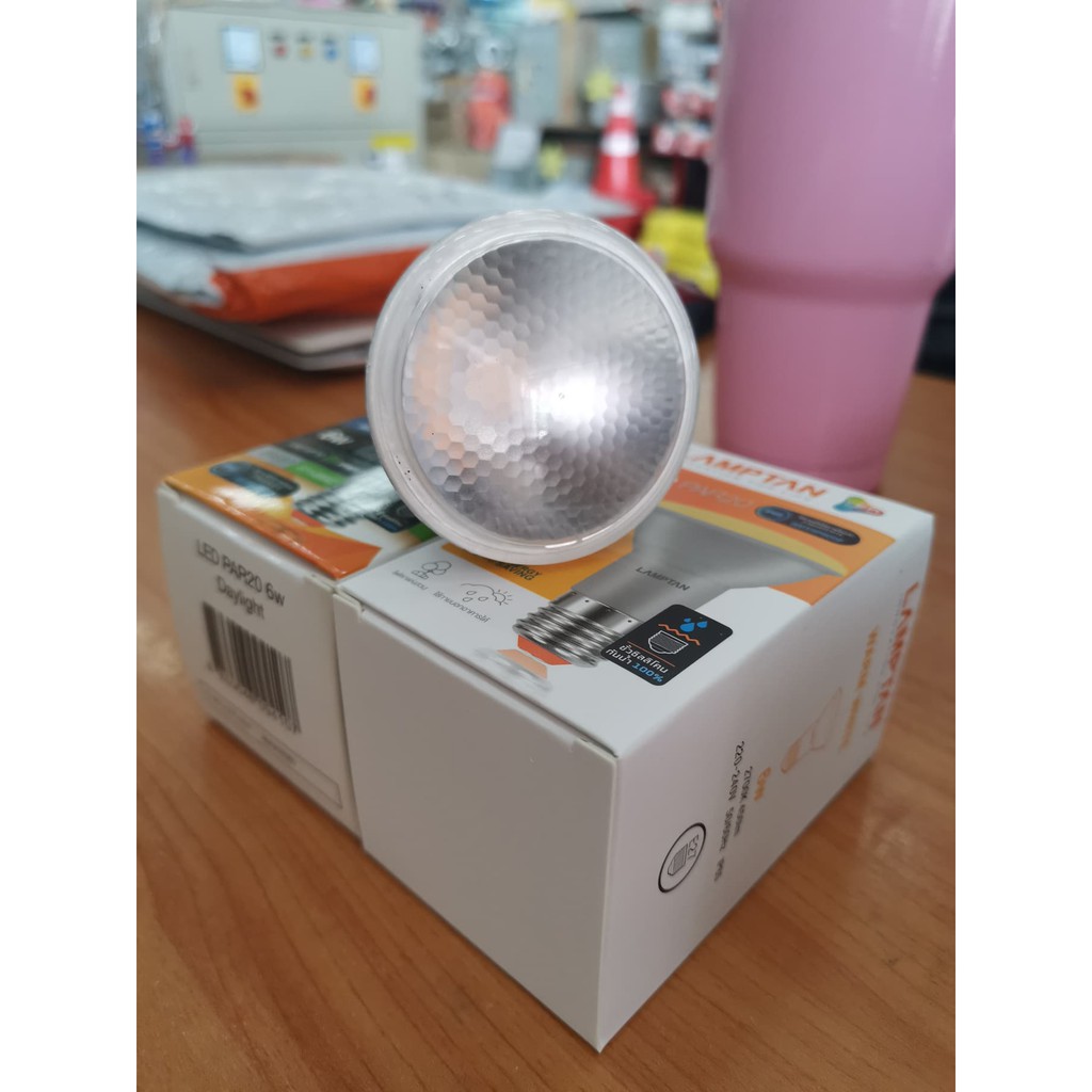 ภาพสินค้าหลอด LED PAR20 IP65 6W แสงขาวและแสงวอมไวท์ E27 LAMPTAN จากร้าน chongchai2012 บน Shopee ภาพที่ 5