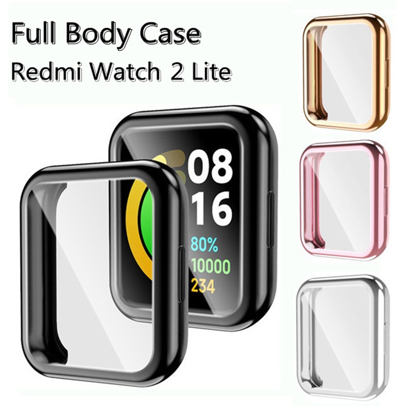 ภาพหน้าปกสินค้าPlating TPU Protector Case for Redmi Watch 2 Lite Global Version Full Screen Protective Shell Cover Redmi Watch2 Lite จากร้าน moyte.th บน Shopee