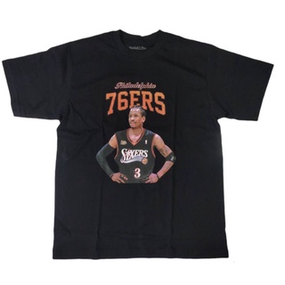 เสื้อยืด allen iverson บาสเก็ตบอล basketball t shirts