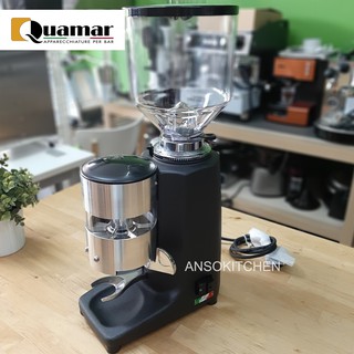 Quamar รุ่น M80 TOP สีดำประกาย เครื่องบดเมล็ดกาแฟ ขนาดกลาง 420 วัตต์ จากอิตาลี Coffee Grinder เครื่องบดกาแฟ