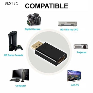 Best3c พอร์ตแสดงผล เป็น HDMI Displayport DP HDMI สายเคเบิล อะแดปเตอร์ สายวิดีโอ HDTV PC 4K