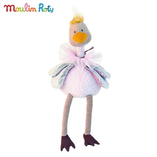 Moulin Roty ตุ๊กตานกกระจอกเทศ ออร์แกนิค ขนนุ่มมาก น่ากอด ขนาดสูง 45cm. Petunia MR-642702