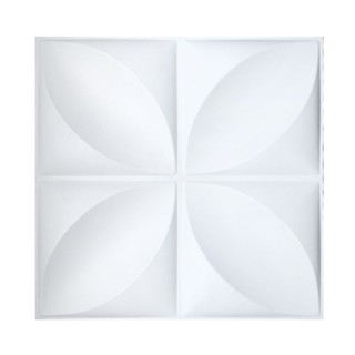 KASSA HOME วอลล์เปเปอร์ PVC 3D รุ่น D006 ขนาด 50 x 50 ซม. สีขาว (CDU) Wallpaper
