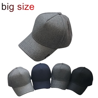 หมวกเบสบอล ผ้าวูล ขนาดใหญ่ 62 ซม. ให้ความอบอุ่น แฟชั่นฤดูหนาว สําหรับผู้ชาย และผู้หญิง