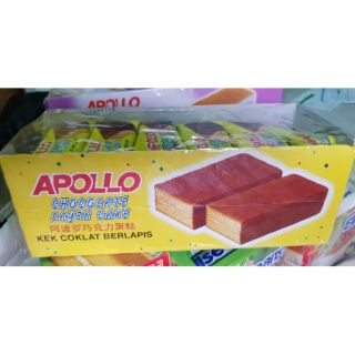 Apollo Layer cake อพอลโล่ เลเยอร์เค้ก 18กรัมx24ชิ้น