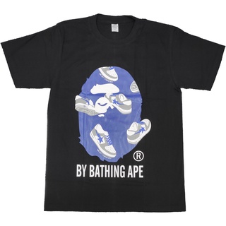 เสื้อยืดคอกลม  เสื้อยืด คอกลม แขนสั้น แฟชั่น ลิง BAPE STA unisex