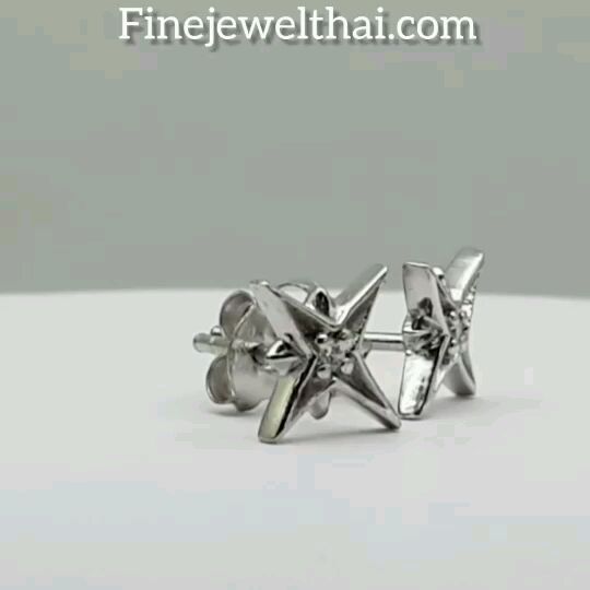 finejewelthai-ต่างหูเพชร-ต่างหูเงิน-เงินแท้-925-ออกแบบพิเศษ-silver-design-diamond-cz-earring-e1078cz-g
