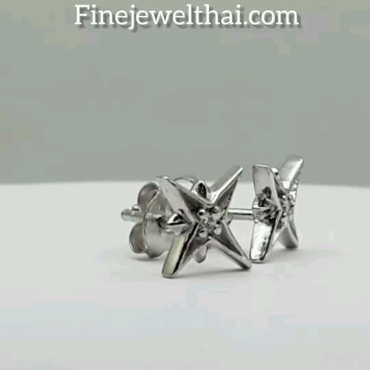 finejewelthai-ต่างหูเพชร-ต่างหูเงิน-เงินแท้-925-ออกแบบพิเศษ-silver-design-diamond-earring-e1078cz-pg