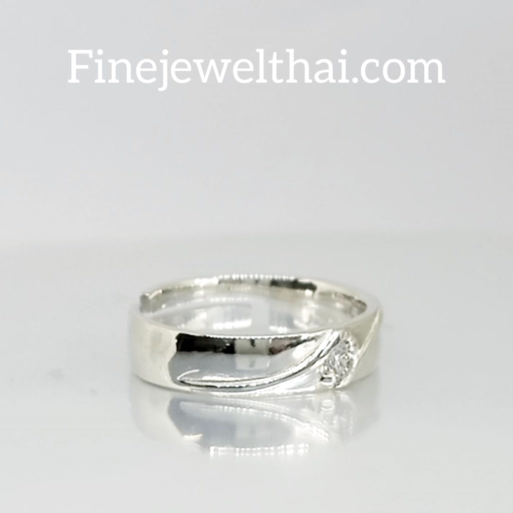 finejewelthai-แหวนเพชร-แหวนเงิน-เพชรสังเคราะห์-เงินแท้-แหวนหมั้น-แหวนแต่งงาน-r1463cz