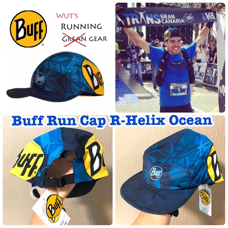 หมวกวิ่ง Buff Run Cap R-Helix Ocean | Shopee Thailand