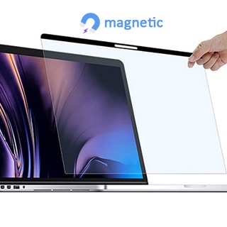 ตัวกรองแสงสีฟ้า ฟิล์มกันรอยหน้าจอ แบบแม่เหล็ก สําหรับ MacBook Air Pro 13.3 15.4 16 นิ้ว A2337 A2338 A2141 A2179 A2259 A2251 A2289