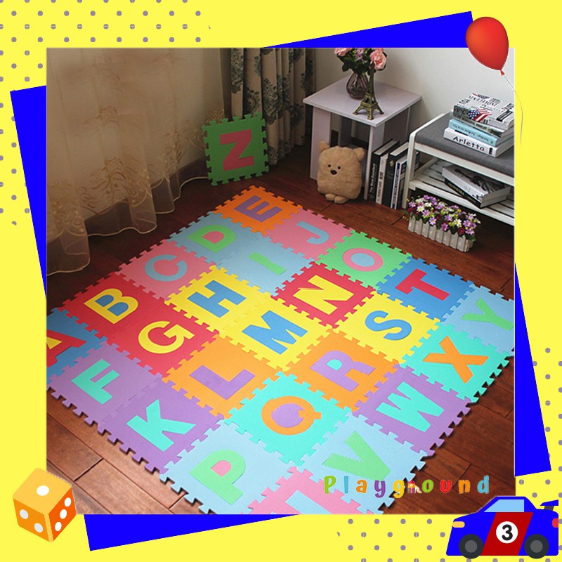 รูปภาพของแผ่นรองคลานจิ๊กซอ ABC Crawl Mat ขนาด 30X30cm 26แผ่นลองเช็คราคา