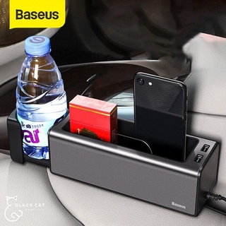 พร้อมส่ง🔥 Baseus ที่เก็บของข้างเบาะ มี Port USB ที่เก็บของข้างเบาะ ที่เก็บของในรถ ที่เก็บของข้างเบาะรถยนต์