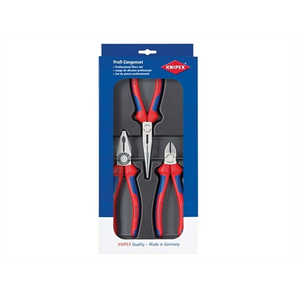 ภาพหน้าปกสินค้าKnipex set ชุดคีมสำหรับงานประกอบ (คีมปากจิ้งจก คีมปากแหลม คีมปากเฉียง) 002011 จากร้าน pprotools_th บน Shopee