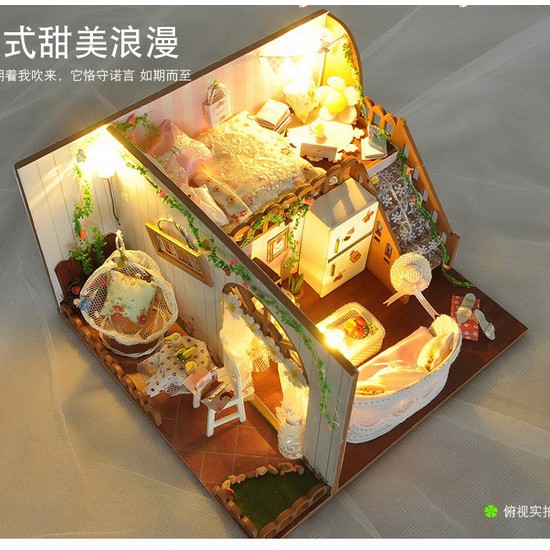 พร้อมส่ง-model-บ้าน-diy-house-spring-flowers