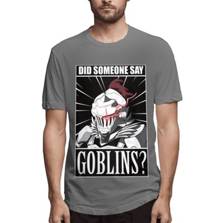 เสื้อยืด แบบนิ่ม พิมพ์ลาย Goblin Slayer Did Anyone Say Team สําหรับผู้ชาย