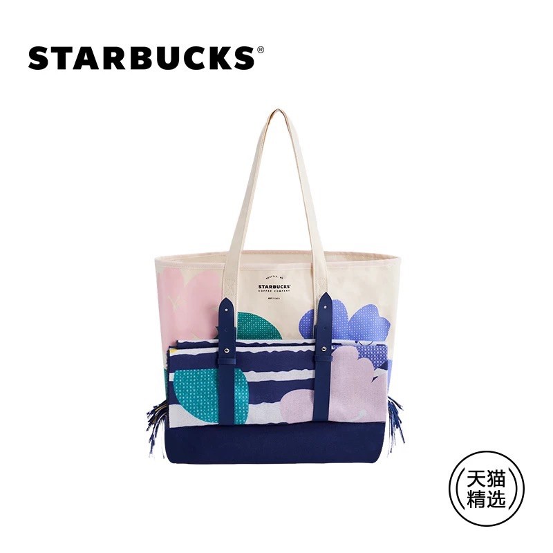 ส่งฟรี-พรีออเดอร์-starbucks-กระเป๋า-starbucks-พร้อมผ้าคลุมไหล่-สตาร์บัคส์แท้-official-shop-collection2021