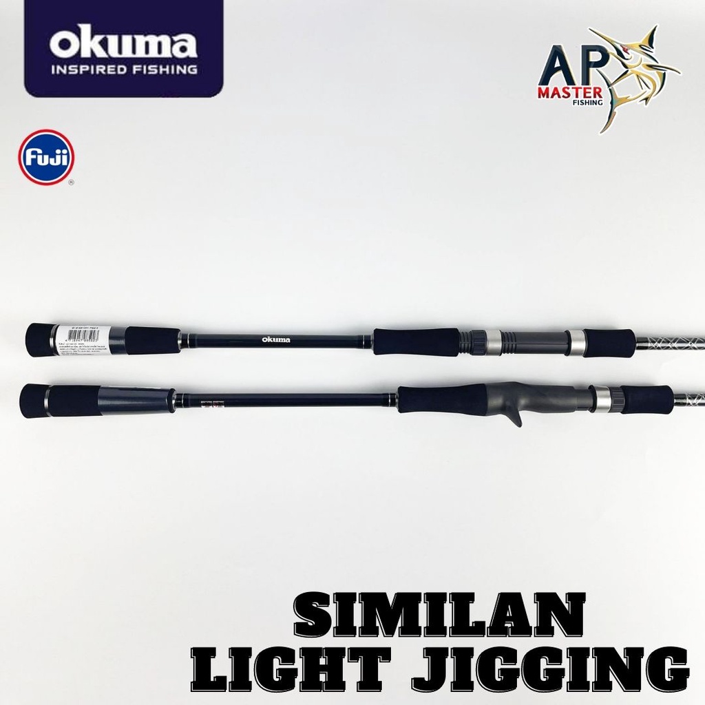 คันจิ๊ก-okuma-similan-light-jingging-pe-2-4-63ฟุต-ท่อนเดียว-mh-เบทและสปินนิ่ง