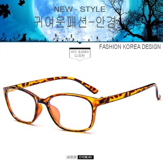 Fashion แว่นตา เกาหลี แฟชั่น แว่นตากรองแสงสีฟ้า รุ่น 2338 C-3 สีน้ำตาลลายกละ ถนอมสายตา (กรองแสงคอม กรองแสงมือถือ)
