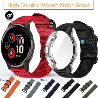 สาย Garmin Venu 2 Plus สายรัด สายนาฬิกา สายไนลอนถัก สำหรับนาฬิกาอัฉริยะ เคส Garmin Venu 2 Plus เคส Venu2 Plus เคส เคสเต็มจอ