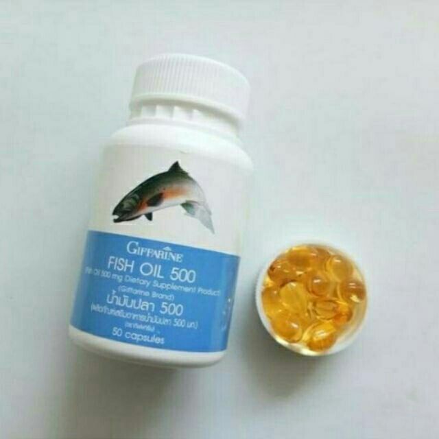 น้ำมันปลา-giffarine-fish-oil-500-ช่วยลดไขมันในเส้นเลือด-ป้องกันไขข้อเสื่อม-พัฒนาสมอง-บำรุงปลายประสาท