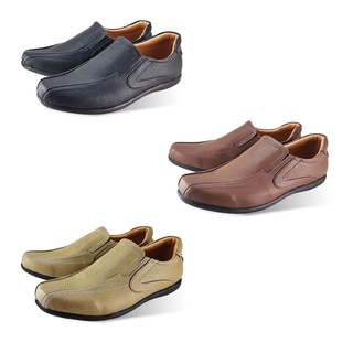 ภาพขนาดย่อสินค้าFREEWOOD CASUAL SHOES รองเท้าหนัง รุ่น 79-623 สีน้ำตาล / สีดำ / สีเผือก (BROWN / BLACK / TARO)