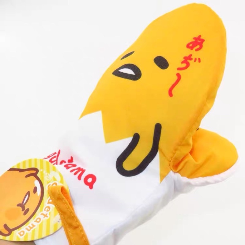 ถุงมือกันความร้อนไข่ขี้เกียจ-กูเดทามะ-gudetama-นำเข้าจากญี่ปุ่น