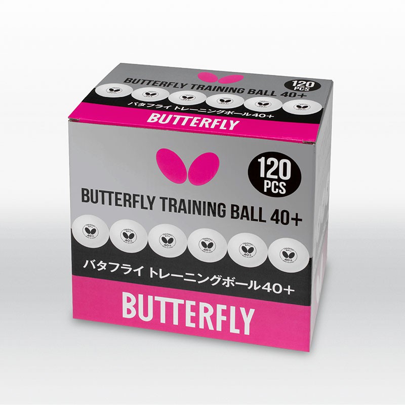 ราคาและรีวิวลูกปิงปองสำหรับฝึกซ้อม BUTTERFLY TRAINING BALL 40+ 10 DOZ./BOX แท้100%
