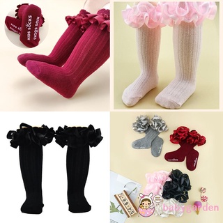 Babygarden-0-3years ถุงเท้าถัก ลูกไม้ กันลื่น ระบายอากาศ ฤดูใบไม้ผลิ ฤดูร้อน สําหรับเด็กผู้หญิง