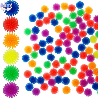 ลูกบอลหนาม แบบนิ่ม ขนาดเล็ก หลากสี 100 ชิ้น สําหรับเด็กออทิสติก Shopcyc8978