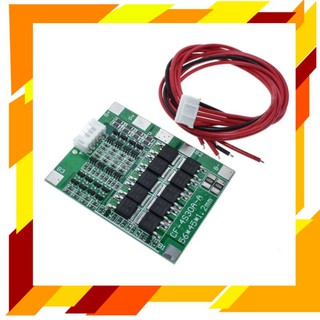 3.7V Li-ion BMS 4S 30A 16.8V วงจรป้องกันแบตเตอรี่ PCB Protection Board Recovery 18650 32650 มีบาลานซ์ในตัว