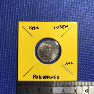 No.14471 ปี1982 ฟิลิปปินส์ 10 SENTIMOS เหรียญเก่า เหรียญต่างประเทศ เหรียญสะสม เหรียญหายาก ราคาถูก