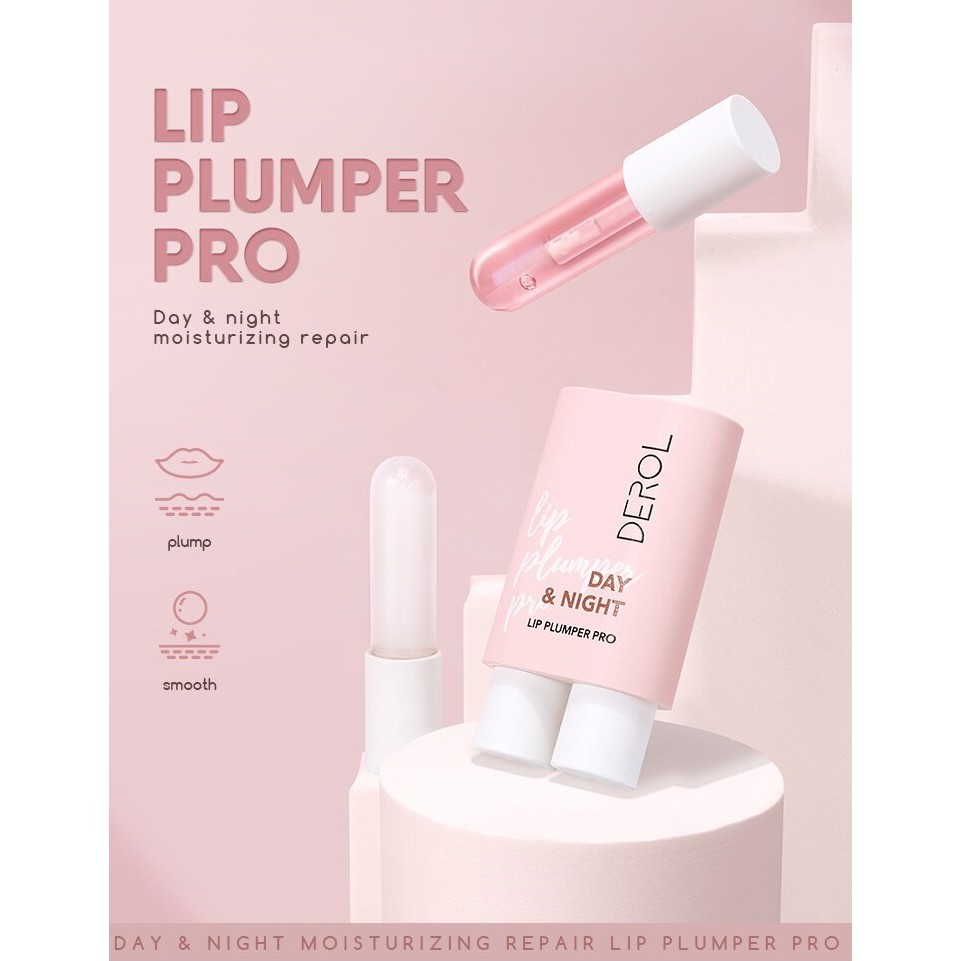 รูปภาพของแท้/พร้อมส่ง  ลิปเพิ่มความอวบอิ่ม เย้ายวน เซ็กซี่แบบสายฝอ DEROL lip plumper pro day and nightลองเช็คราคา