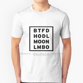 เสื้อยืดผ้าฝ้ายพิมพ์ลายขายดี เสื้อยืด ผ้าฝ้ายแท้ 100% พิมพ์ลาย Btfd Hodl Moon Lmbo Stonks Gme Trading Amc Meme Doge Dfv